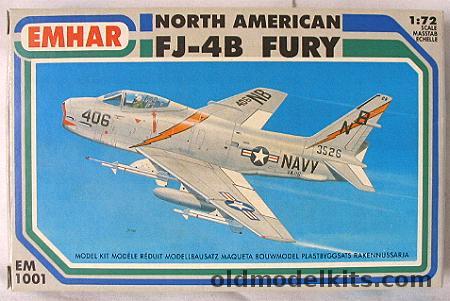 Emhar 1/72 FJ-4B Fury - US Navy VA-192 / VA-116, EM1001 plastic model kit